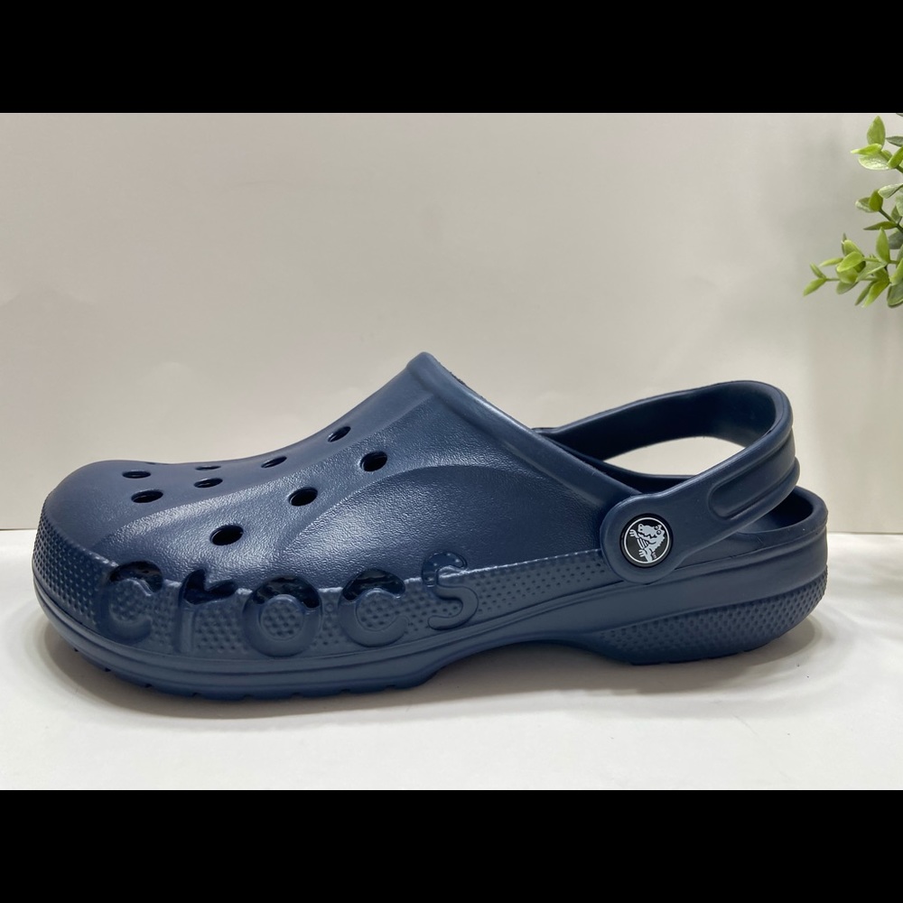 NEW Crocs Baya Comfort Clogs Slip On Sandals Shoes Navy Blue 5-13 - Picture 6 of 8